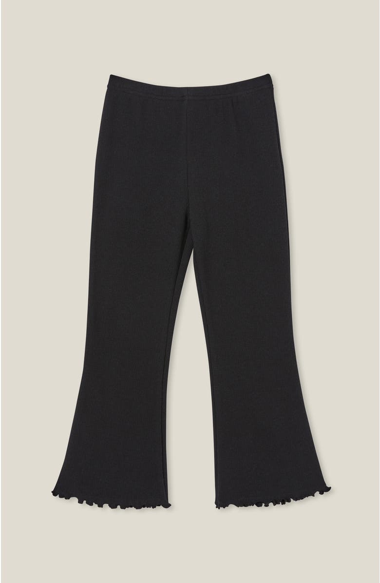 Cotton On Kids Kid's Essential Francine Flare Legging, Alternate, color, Black Rib