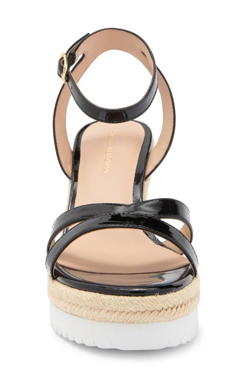 Stuart Weitzman Catlina Espadrille Wedge Sandal In Black