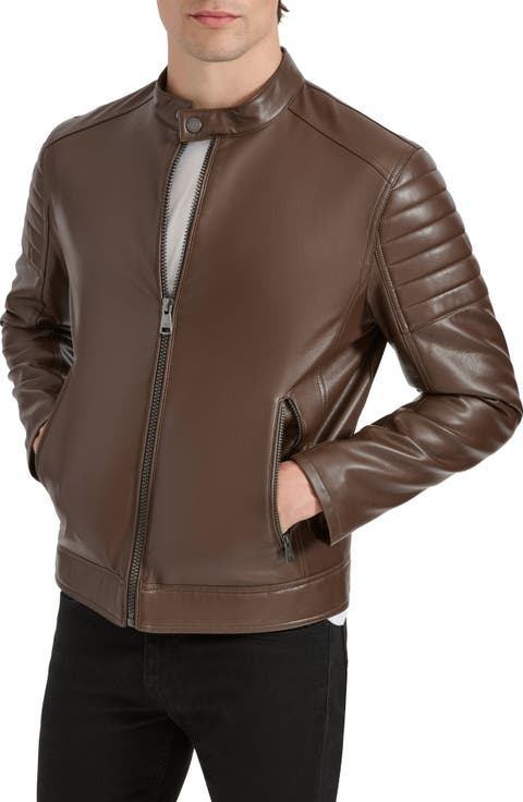 Faux Leather Moto Jacket