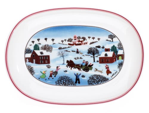 Villeroy & Boch Naif Christmas Pickle Dish In Multi