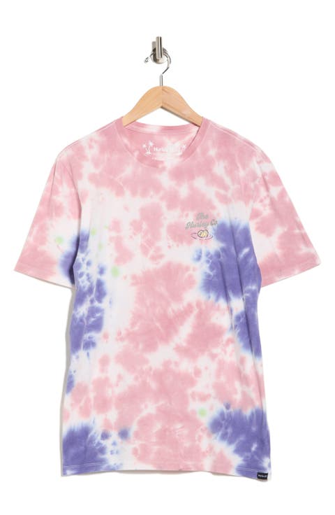 Tie Dye Bottoms Up Graphic Print T-Shirt