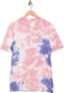 Hurley Tie Dye Bottoms Up Graphic Print T-Shirt