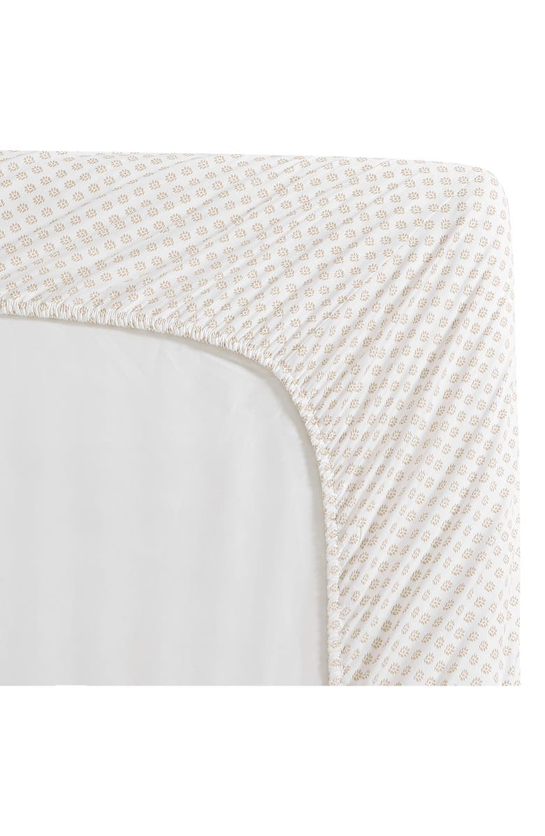 STONE COTTAGE Millstone 200 Thread Count Cotton Percale Sheet Set, Alternate, color, Light Beige