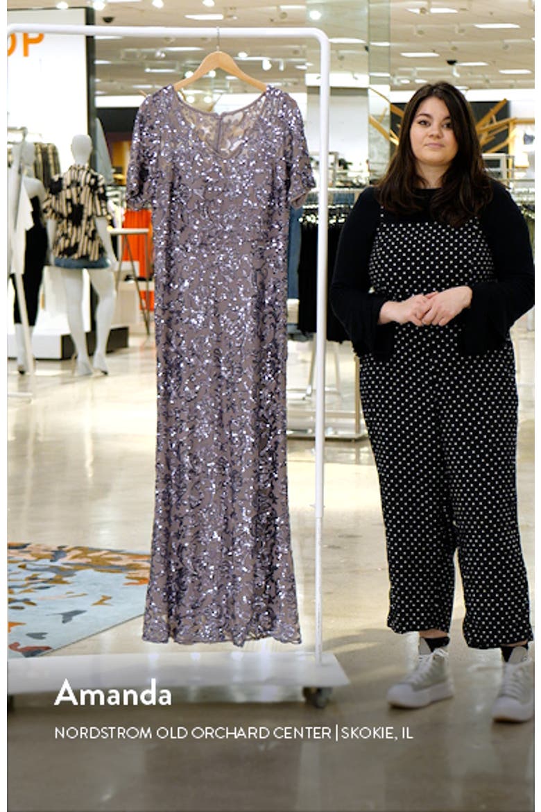 Sequin A-Line Evening Gown video