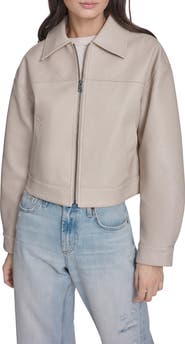 Levi's Boxy Faux Leather Bomber Jacket
