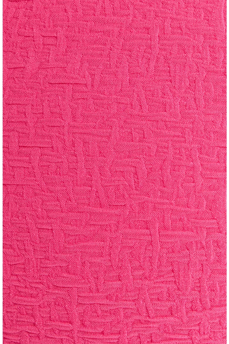 Textured One-Shoulder Bikini Top, Alternate, color, BRIGHT PINK