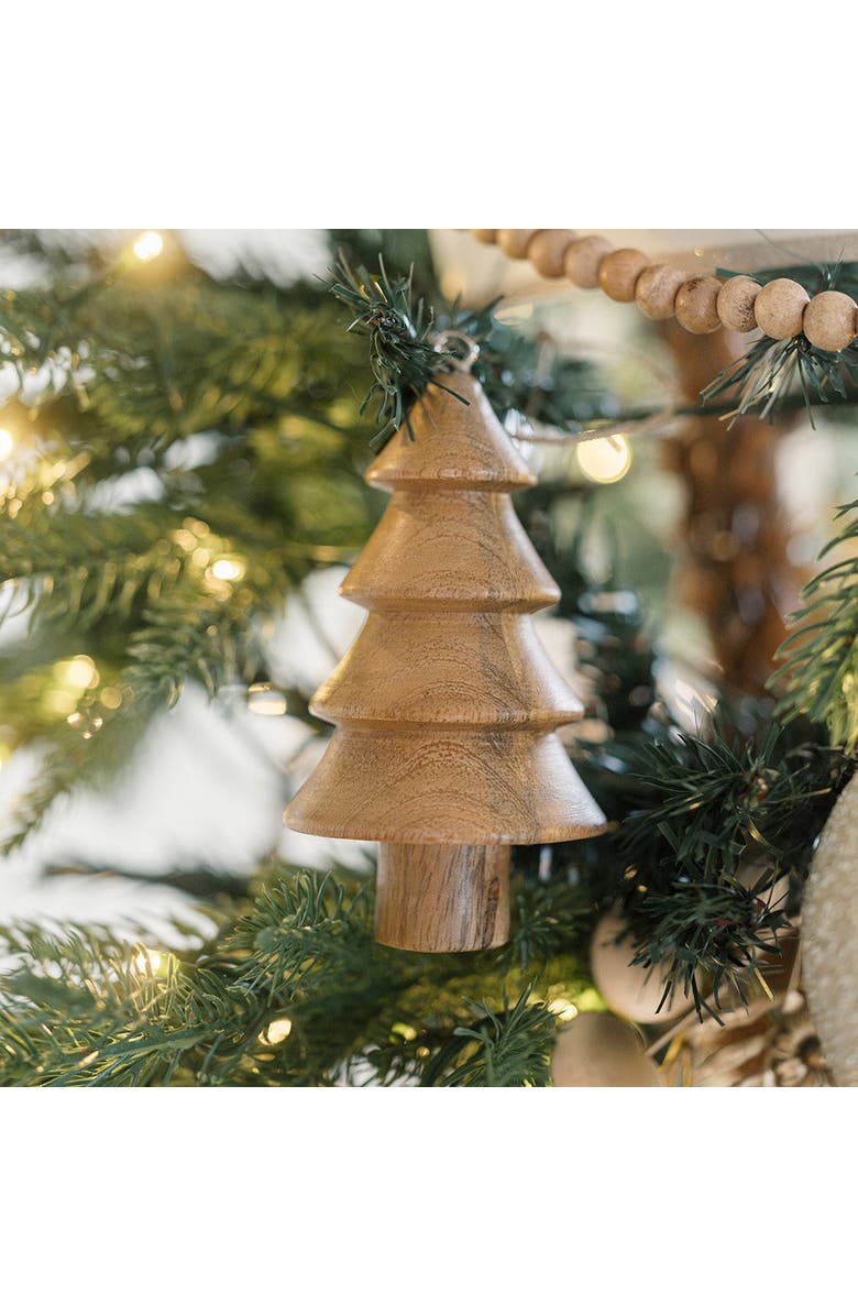 CG Hunter 5" Wooden Tree Christmas Ornaments, Alternate, color, Earth Tones