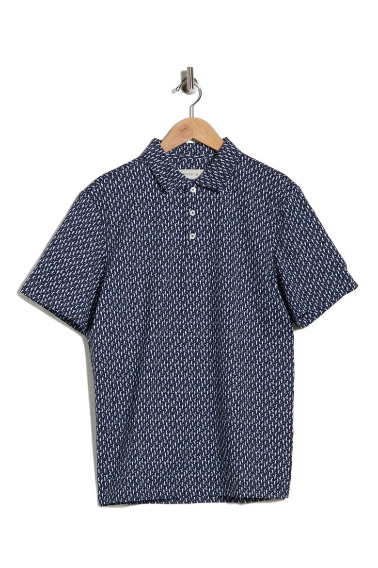 Short Sleeve OoohCotton® Polo, Alternate, color, NAVY