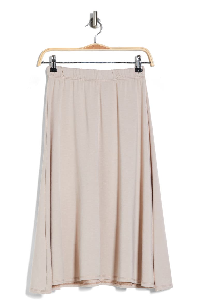 Flare Midi Skirt, Alternate, color, MUSHROOM