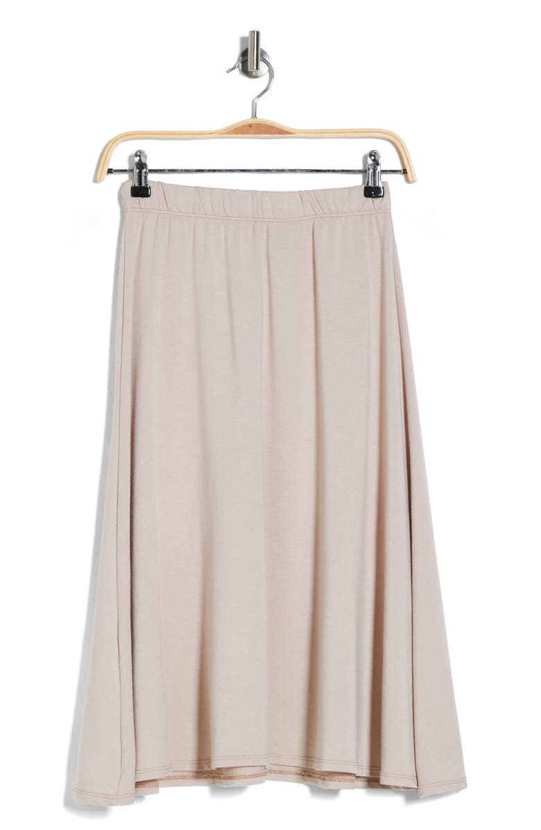 GO COUTURE Flare Midi Skirt, Alternate, color, Mushroom