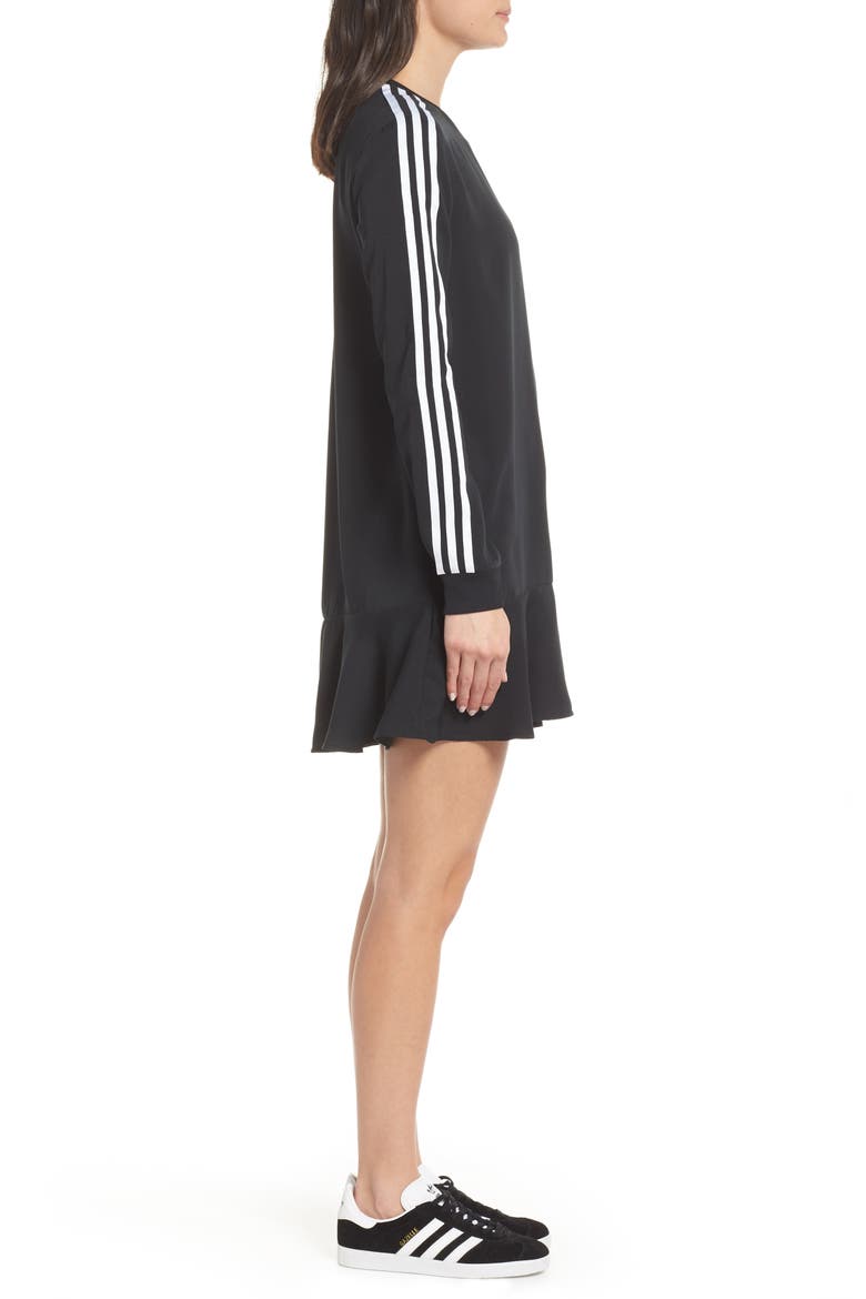 Flare Hem T-Shirt Dress, Alternate, color, BLACK