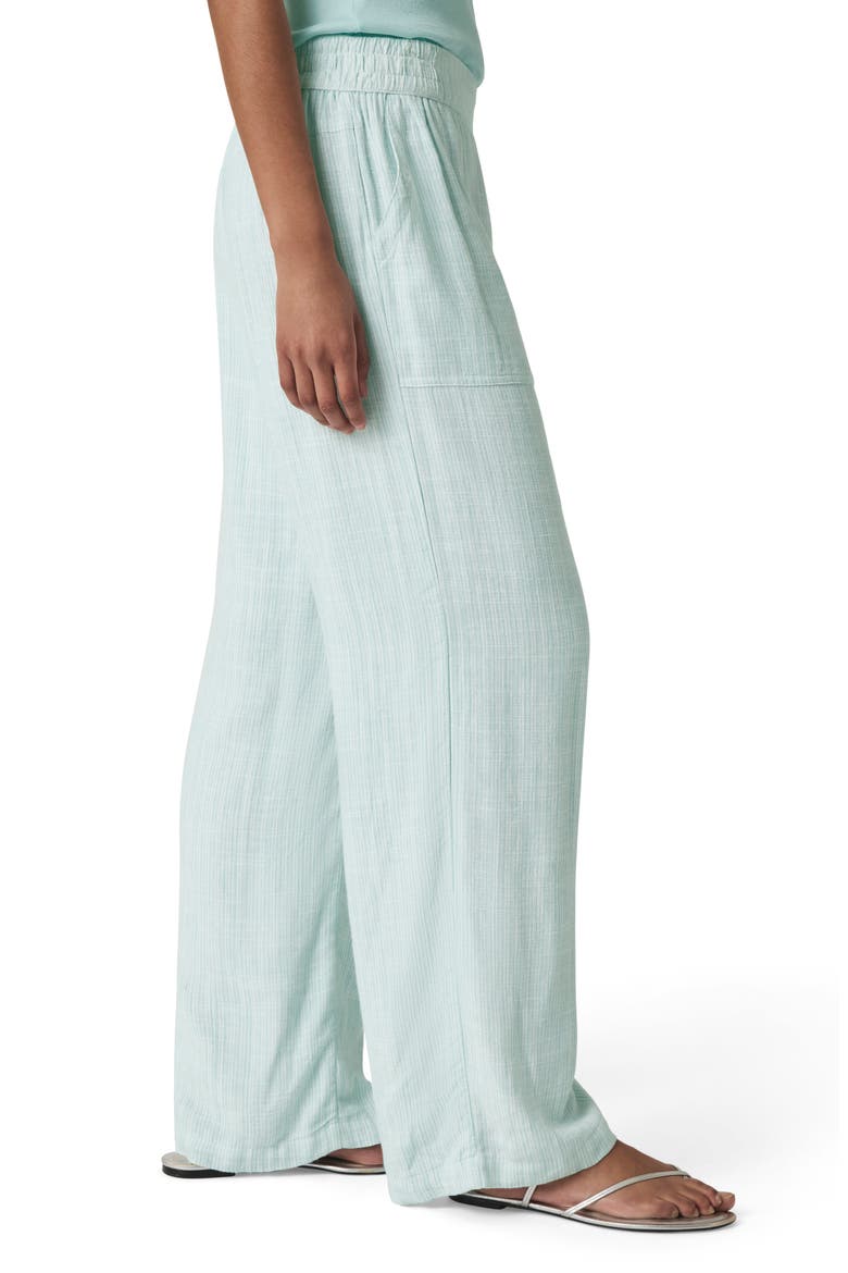 Layla Wide Leg Pants, Alternate, color, MINT STRIPE