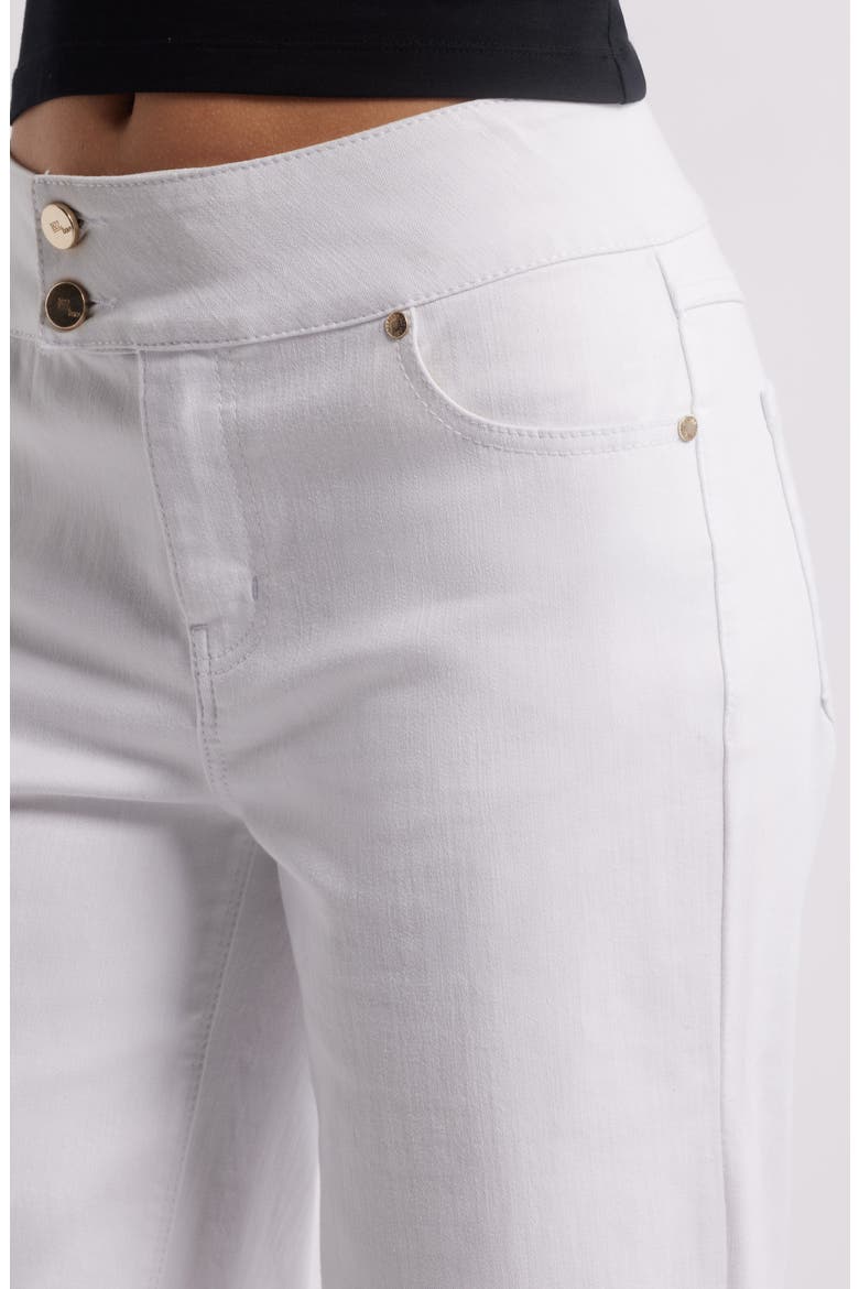 High Waist Wide Leg Jeans, Alternate, color, WHITE