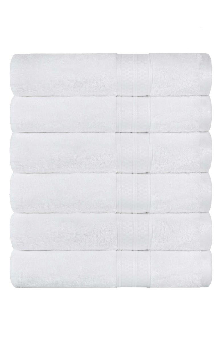Superior 6-Pack Hand Towel Set, Main, color, White
