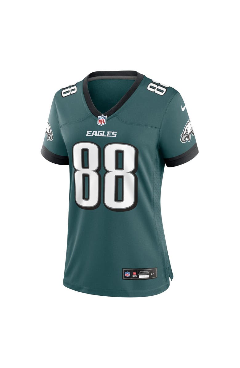 Nike Women's Nike Dallas Goedert Midnight Green Philadelphia Eagles Team Game Jersey, Alternate, color, Green