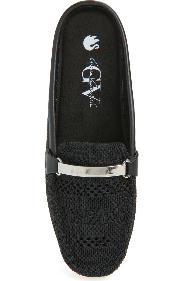 GLORIA VANDERBILT Annalise Signature Bar Knit Mule, Alternate, color, Black