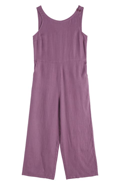 Salt Air Wide Leg Linen Jumpsuit
