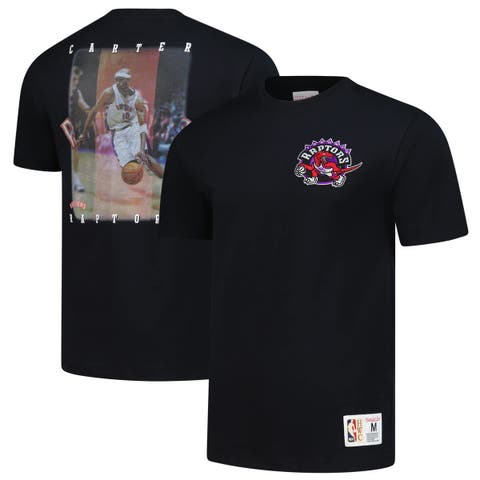 Men's Mitchell & Ness Vince Carter Black Toronto Raptors Hardwood Classics NBA Legends T-Shirt