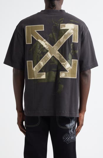off-white Martyrdom Skate コットン Tシャツ 人気 Black Martyrdom Skate T-shirt by Off-White on Sale