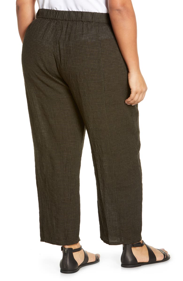 Eileen Fisher Pucker Organic Linen Crop Lantern Pants, Alternate, color, 