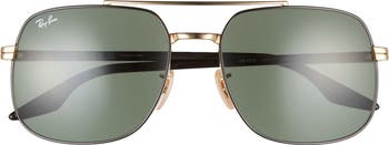 59mm Polarized Aviator Sunglasses