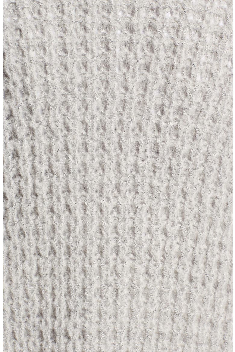 Waffle Knit Cardigan, Alternate, color, GREY CLOUDY HEATHER