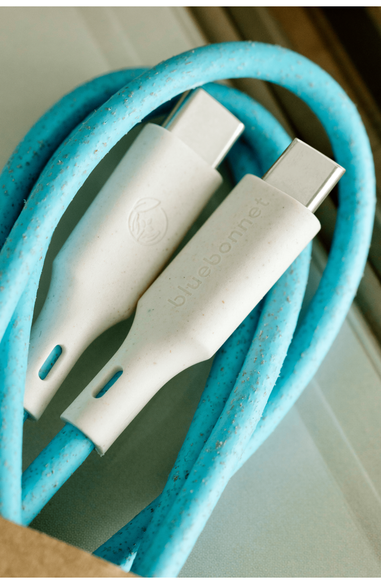 Bluebonnet The Companion USB-C to USB-C Cable 4FT, Alternate, color, Blue