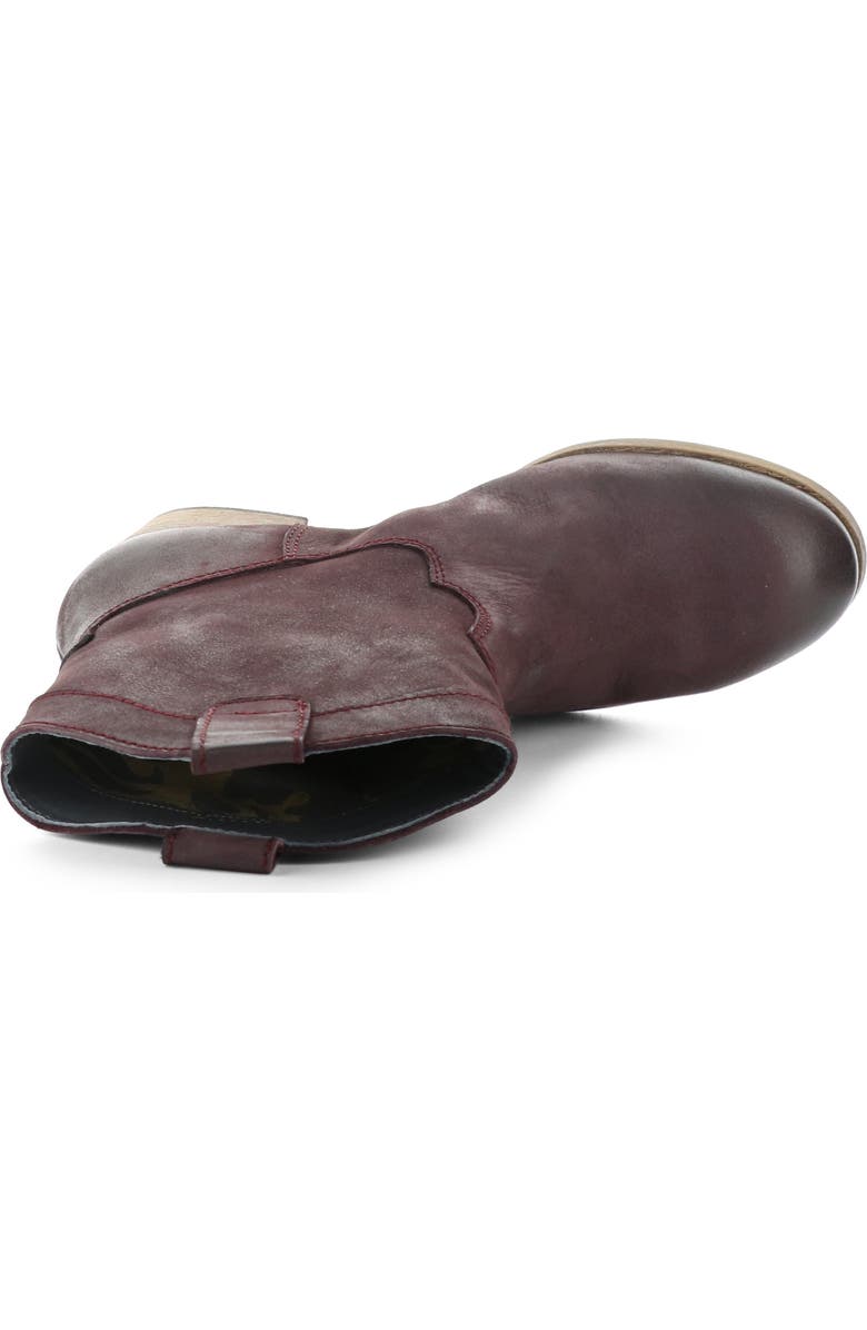 Fly London Daxi Western Boot, Alternate, color, Burgundy Oil Nob