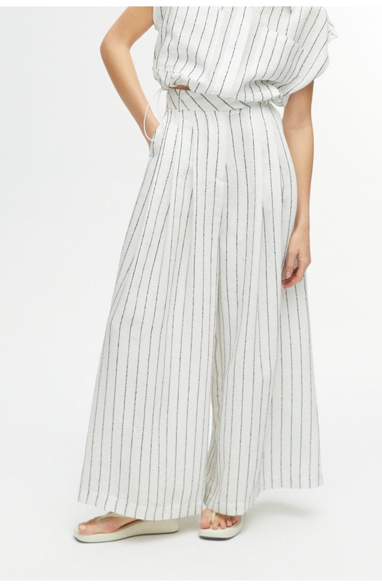 Nocturne Striped Wide Leg Pants, Main, color, 
