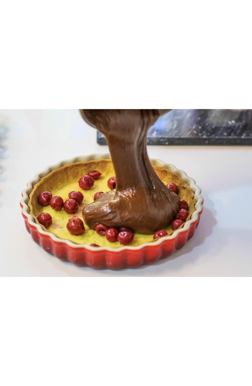 Le Creuset Stoneware Tart Dish In Cerise