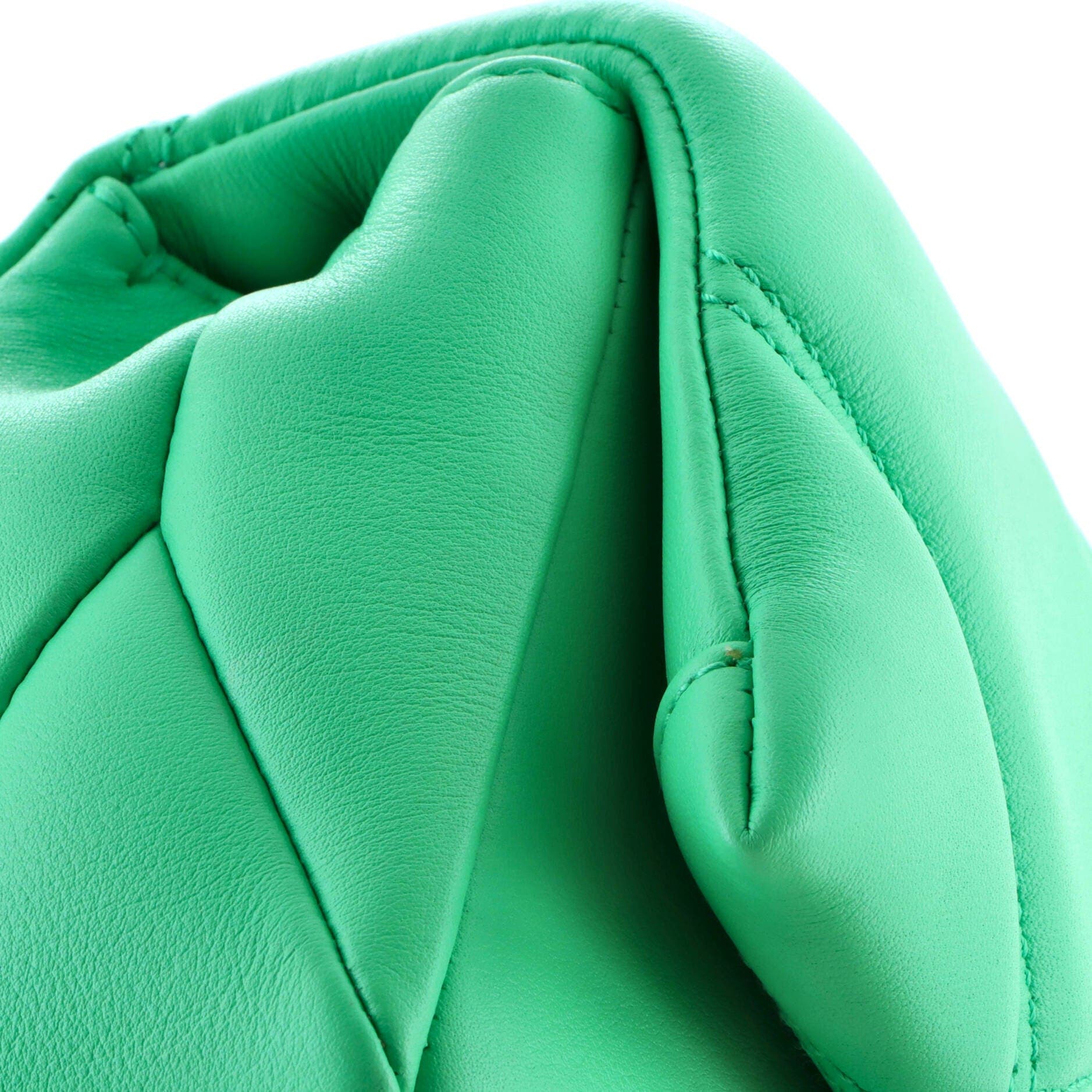 Serpenti Cabochon Shoulder Bag Diagonal Quilted Leather Mini, Alternate, color, Green