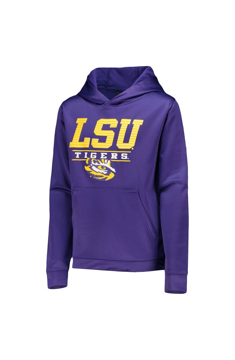 Outerstuff Youth Purple LSU Tigers Fast Pullover Hoodie, Alternate, color, 