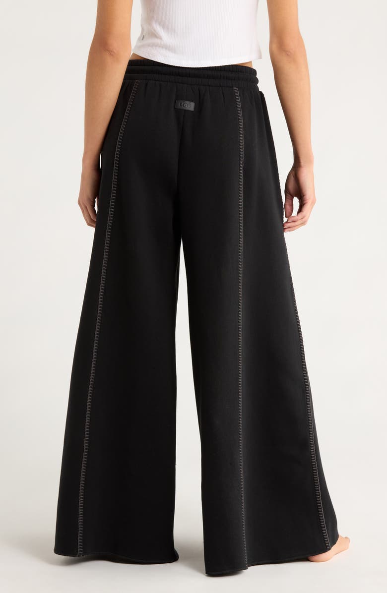 UGG<sup>®</sup> Classic Wide Leg Pajama Pants, Alternate, color, Black