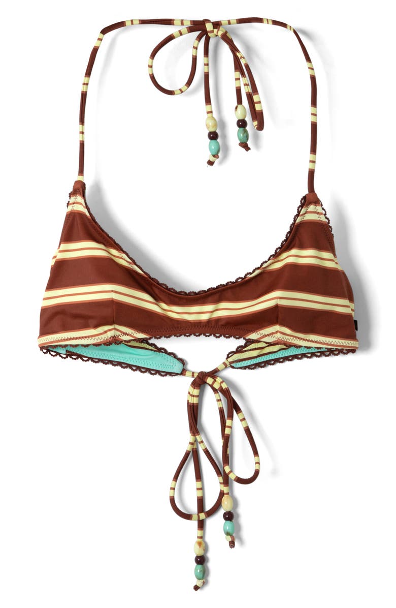 Damson Madder Trudi Reversible Bikini Top, Alternate, color, Brown Multi