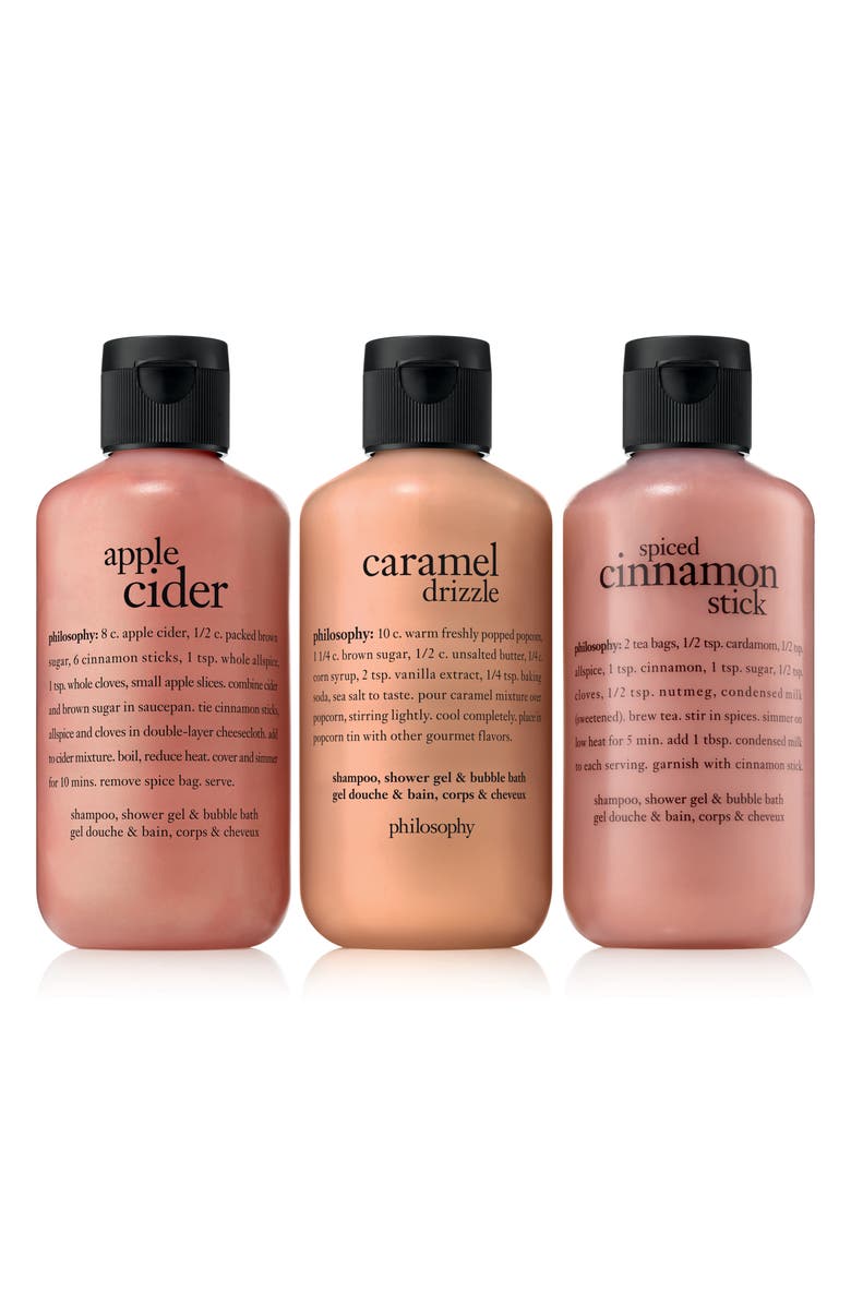 philosophy warm caramel apple cider set, Alternate, color,