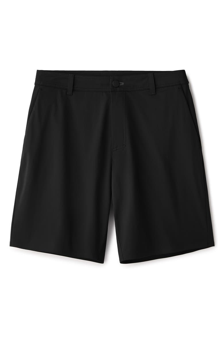 Rhone Commuter Flyweight Shorts, Main, color, Pure Black