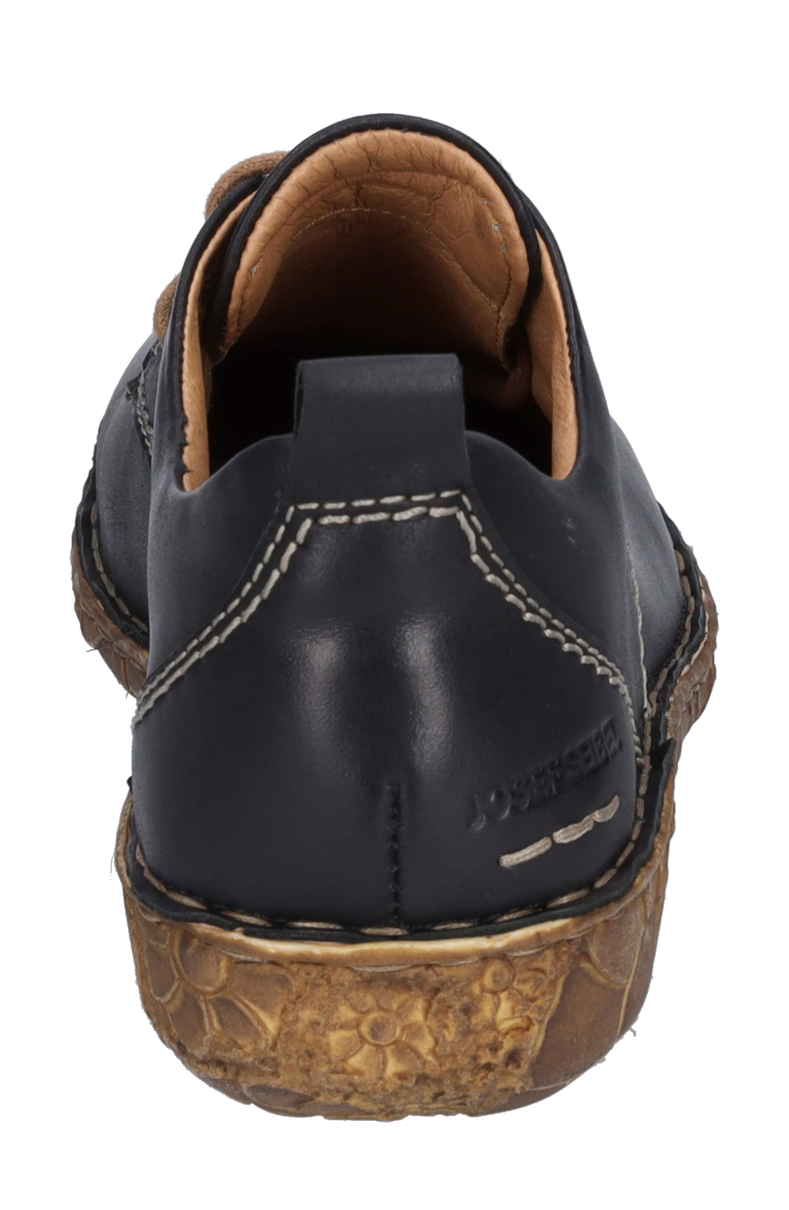 Josef Seibel Rosalie 50 Leather Sneaker, Alternate, color, Black