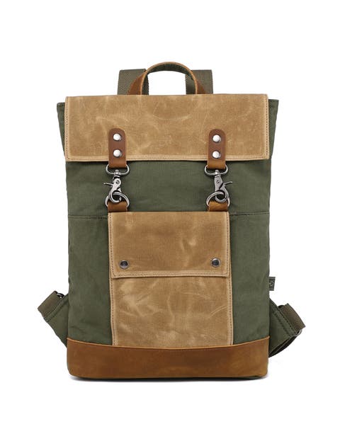 Hillside Canvas Flap Backpack