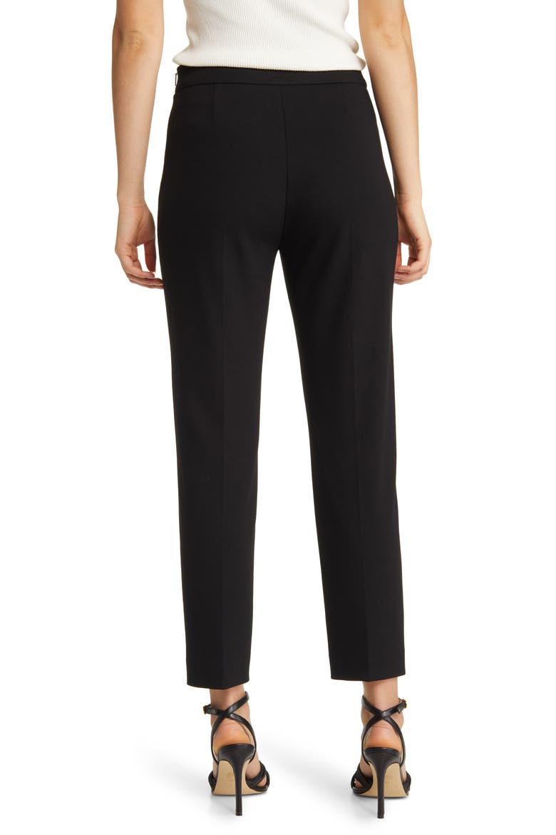 Tilunara Slim Fit Ponte Knit Pants, Alternate, color, BLK