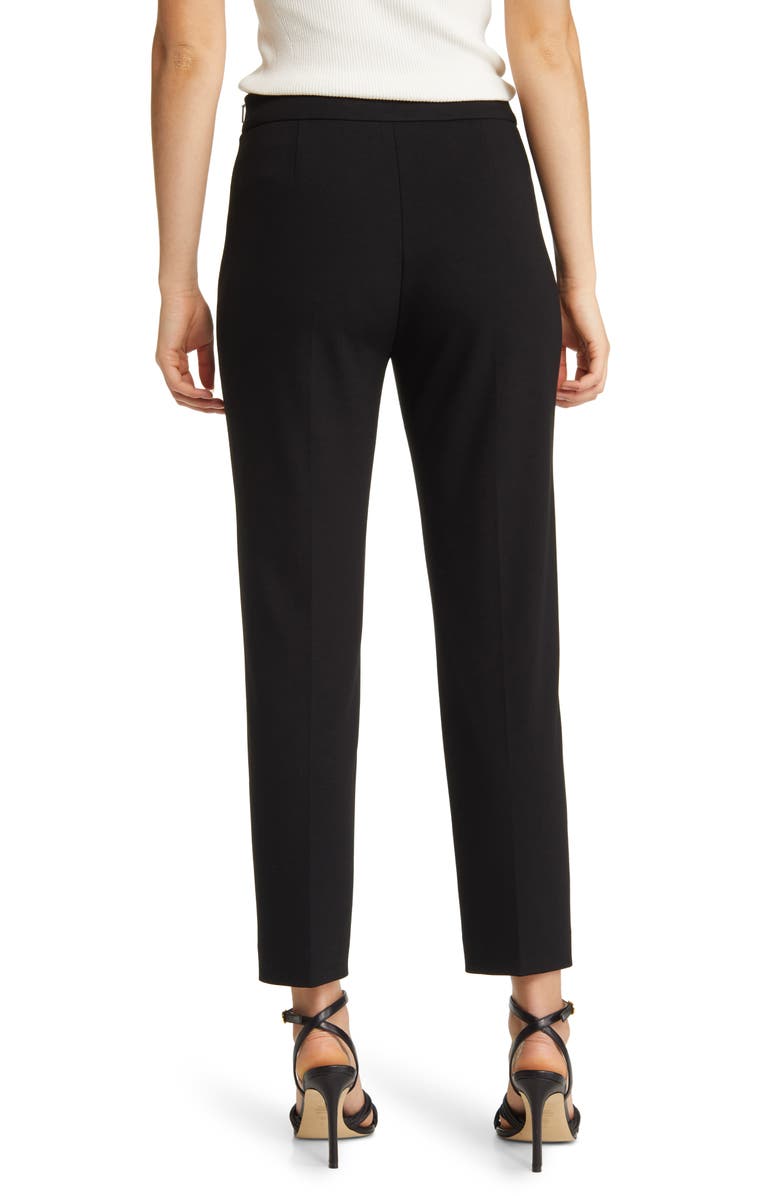 BOSS Tilunara Slim Fit Ponte Knit Pants, Alternate, color, Blk