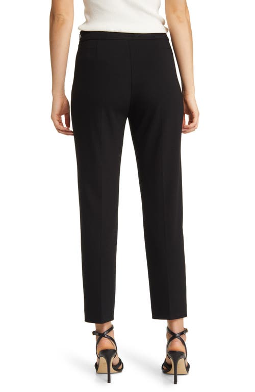 Hugo Boss Boss Tilunara Slim Fit Ponte Knit Pants In Black