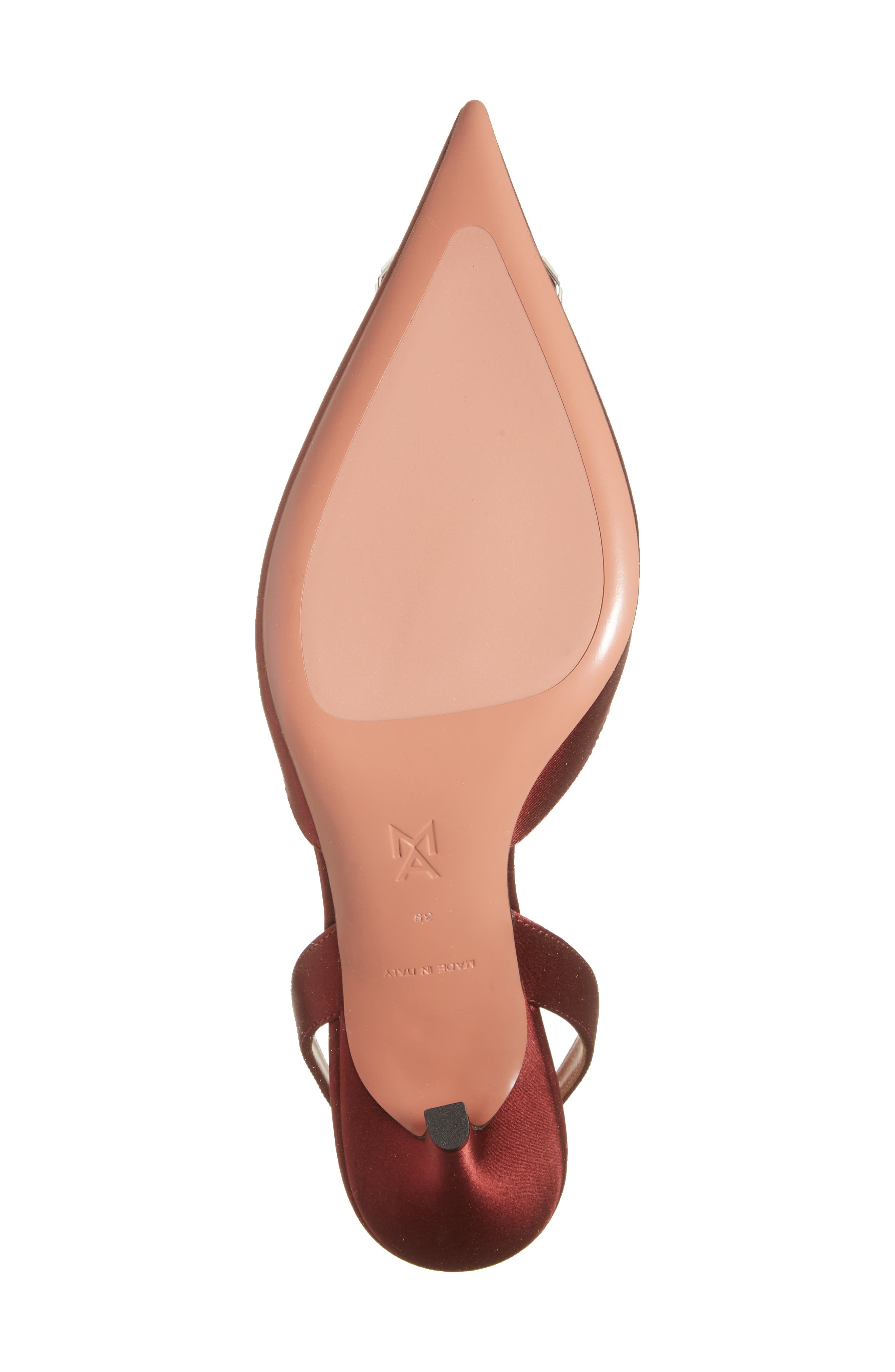 Amina Muaddi Camelia Crystal Buckle Slingback Pump, Alternate, color, 