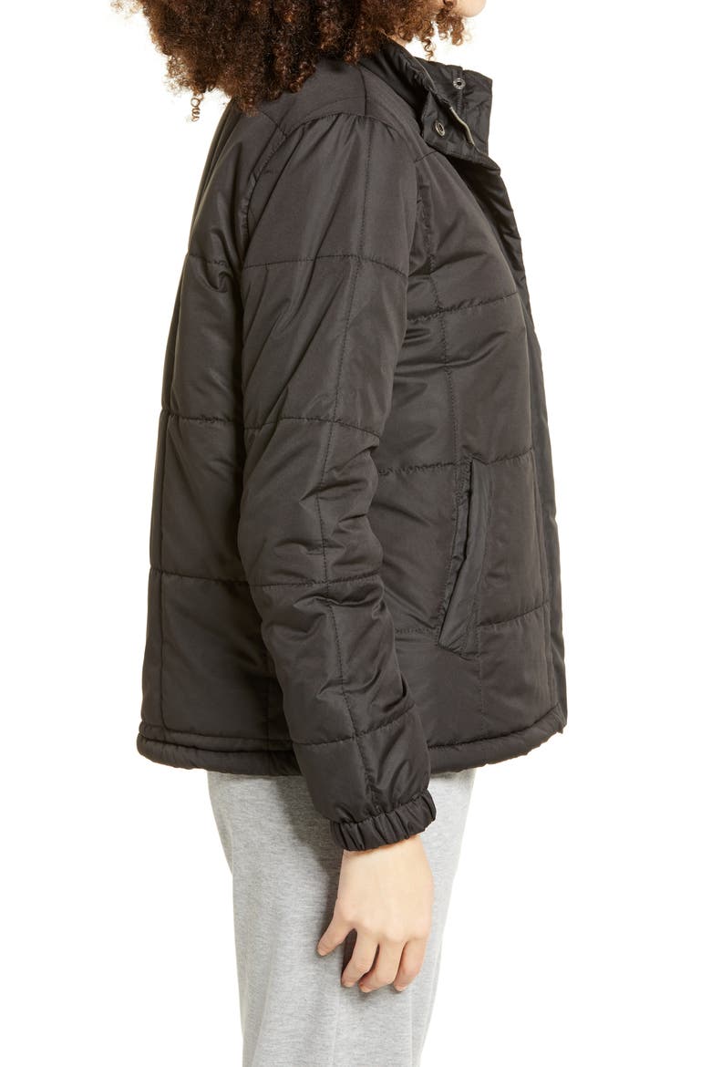Wubby Puffer Jacket, Alternate, color, BLACK