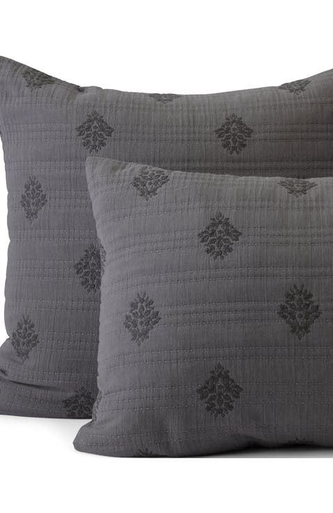 Embroidered Matelasse Pillow Sham