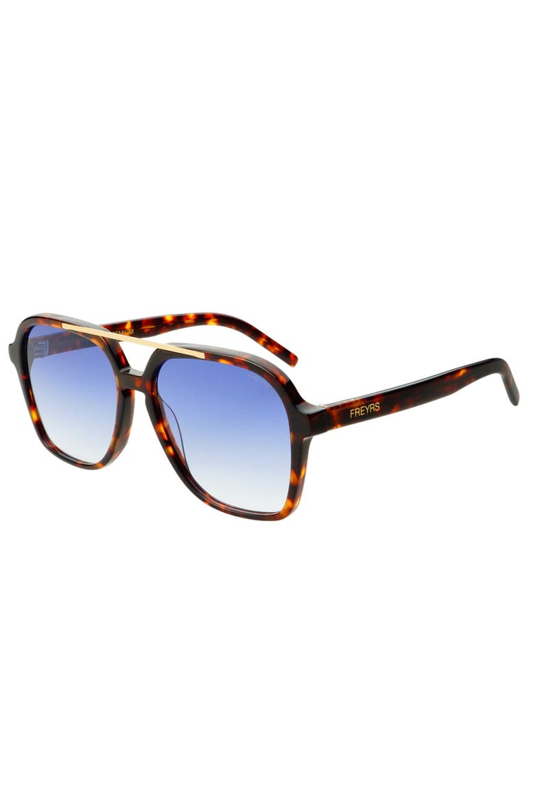Spencer Aviator Sunglasses, Alternate, color, Tortoise / Blue