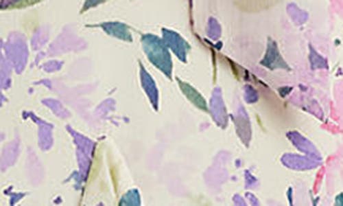 Ralph Lauren Ruffle Crinkle Maxi Sundress In Cream Multi