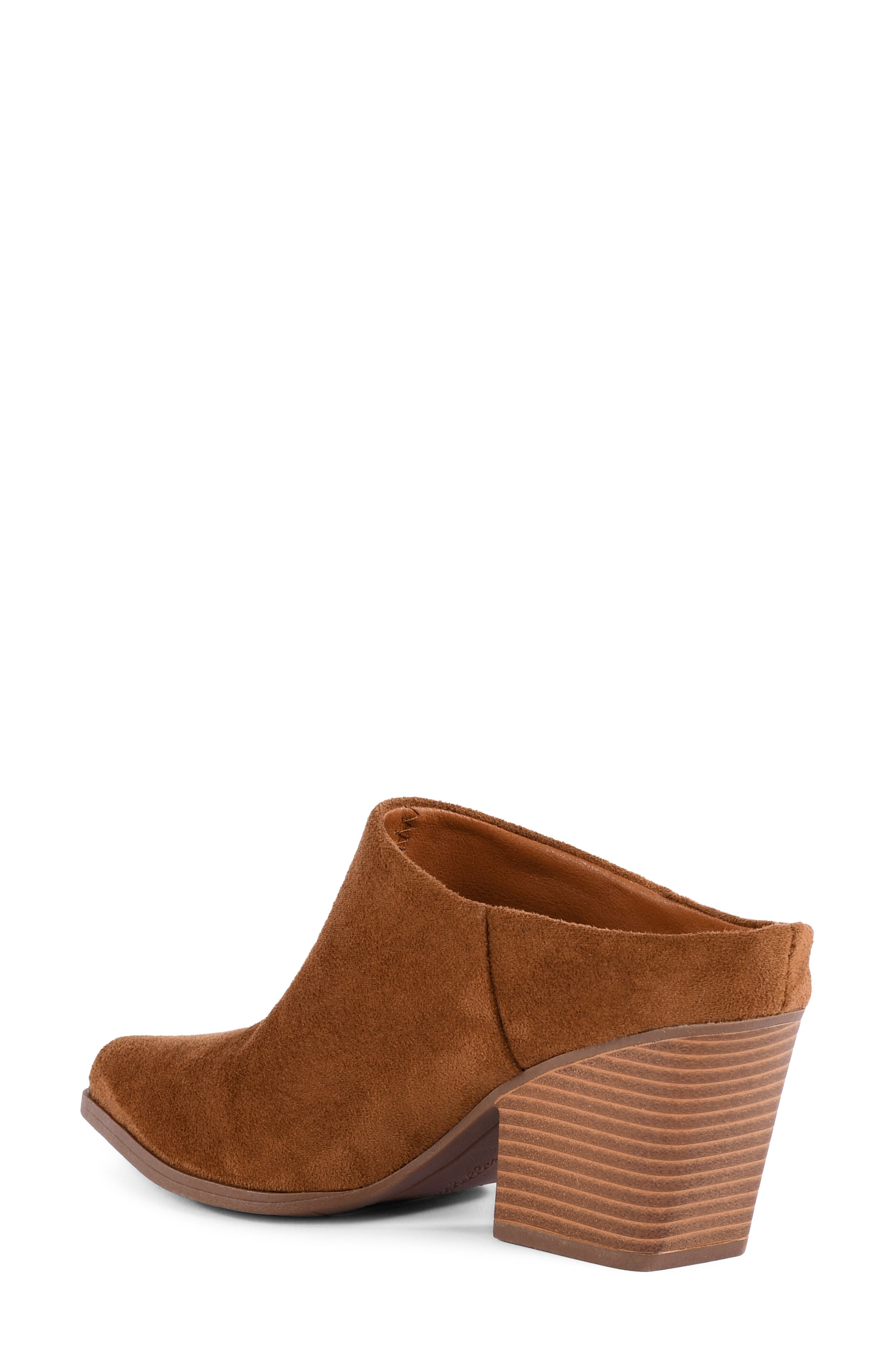 Wilshire Faux Leather Pointed Toe Mule, Alternate, color, BROWN