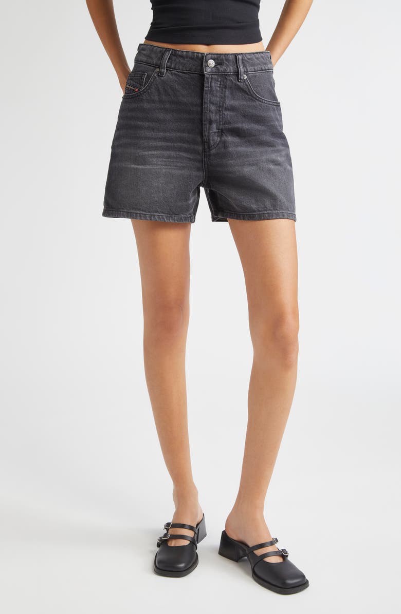 DIESEL<sup>®</sup> Denim Shorts, Main, color, Black Denim