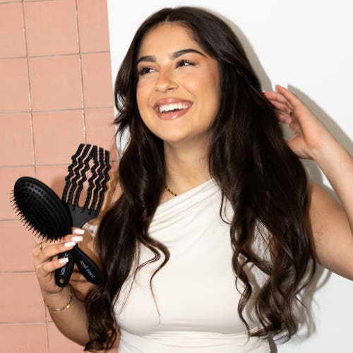 Jose Eber Detangler Brush 100% Natural Boar & Nylon Bristles, All Hair Types