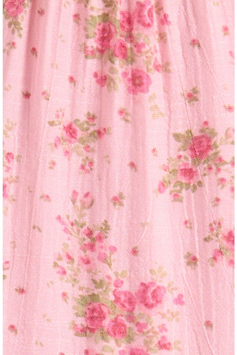 Kids' Print Tiered Dress, Alternate, color, ROSE